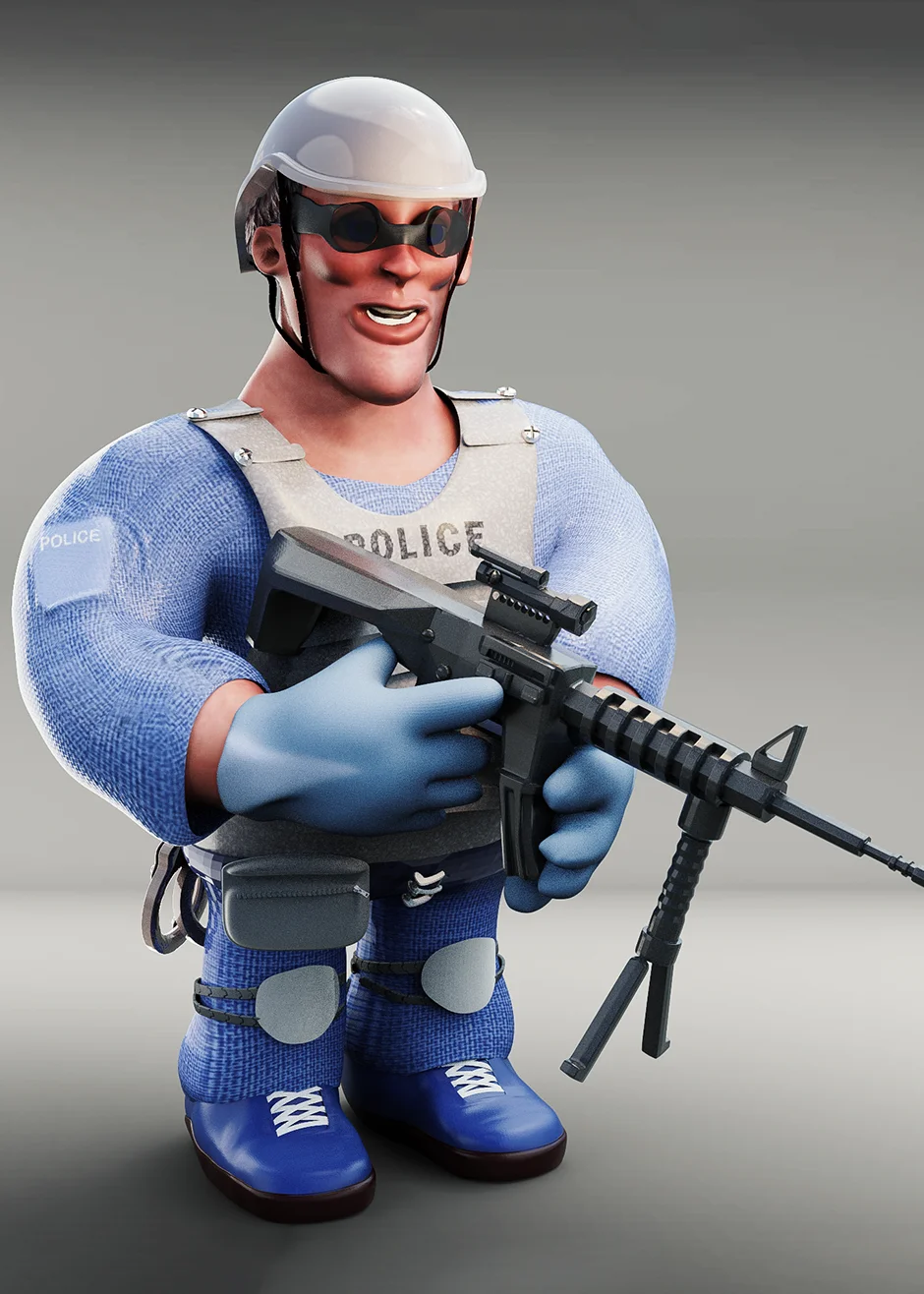 Videogame Police Officer