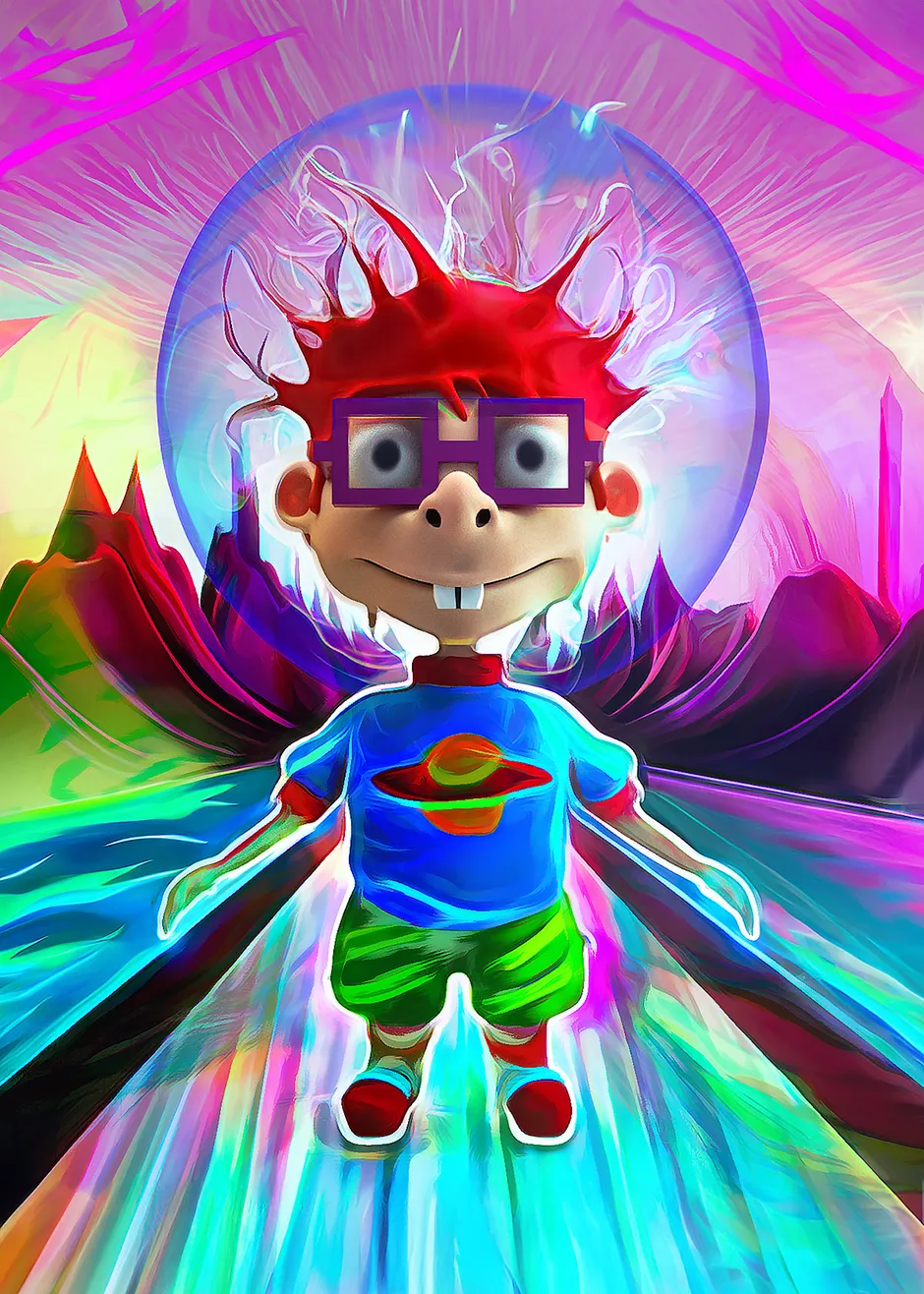 A Rugrat character on LSD