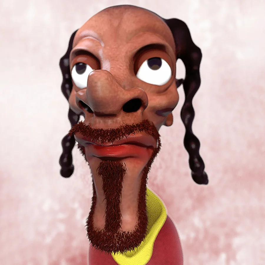 Caricature of Snoop Dogg